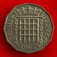 English Coin United Kingdom 3 pence 1967 Coin​Foreign