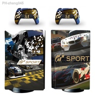 GT PS5 Disc Edition Skin Sticker Decal Cover for PlayStation 5 Console and 2 Controllers PS5 disk Skin Sticker 2