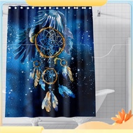 Dream Catcher Bathroom Curtain Dream Butterfly Feather Shower Curtain Bathroom Polyester Waterproof Fabric Trim With Hooks