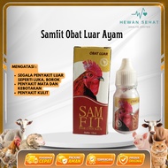 Samfit Obat Ayam Luka Sakit Mata Merah Bengkak Berair Berbusa Snot Borok Obat Luar untuk Ayam 15Ml