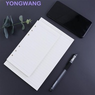 YONGWANG Paper Refill Grid Monthly Daily Planner A5 A6 A7 45 Sheets Line Dot Binder Inside Page