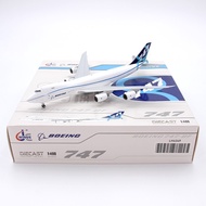JC Wings LH4349 Boeing Original Factory B747-8F N747EX Alloy Freight Airplane Model 1/400