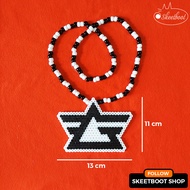 Kandi Gryffin necklace - Gryffin perler necklace - rave edm music festival accessories