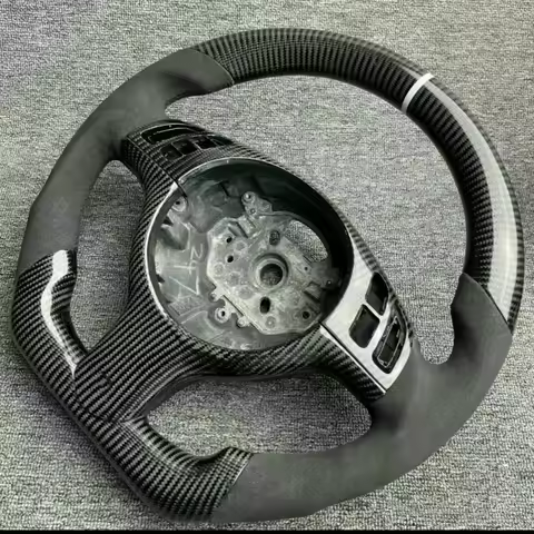 For BMW E46 M3 E38 E39 E46 E53 318 320 325 330 Carbon Fiber Car Steering Wheel Customized Car Access