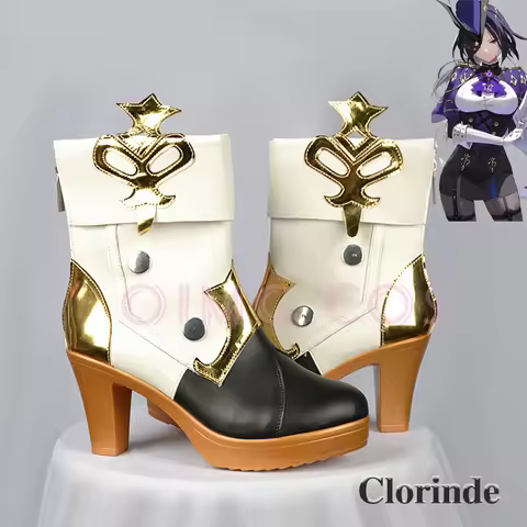 Clorinde Cosplay Shoes Anime Chinese Style Halloween Role Playing Props for Genshin Impact Women Gam