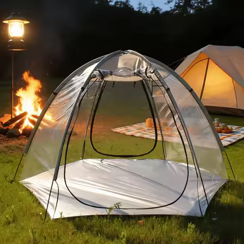 Panoramic Hexagon Bubble Tent 6 Person Transparent PVC Warm Shelter for Outdoor Tent