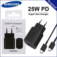 Samsung 25W Super Fast Charger 11V/2.25A USB PD Quick Charging Adapter 1M TYPE-C TO TYPE-C Cable For