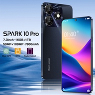 Spark 10 Pro 6.6 inch Smartphone, 3+64GB,Android 10,4G Network Dual SIM, GPS WIFI BT FM All-In-One P
