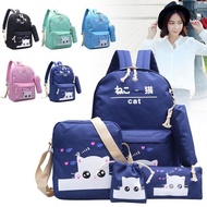 Cat FASHION TEEN BACKPACK SET (INCLUDING 5 Piece)