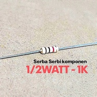 (10 PCS) RESISTOR 1/2W 1/2WATT 1K 1 K KILO CF 5% ROHS