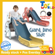 **Toys_world GIANT DINO SLIDE / Kids slide Gelongsor