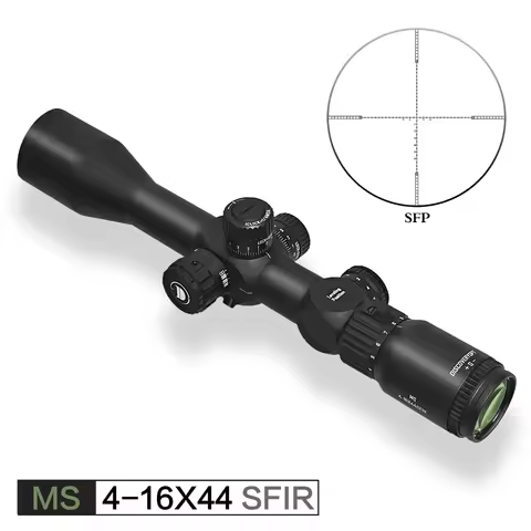 Disccovery MS 4-16*44SFIR Shockproof Optics Rifle Scope Second Focal Plane Sight With Red&Green Illu