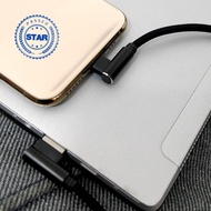 25cm Short Charging Cable Elbow Usb C Type C Micro Usb 8pin Cable For Iphone R5u3