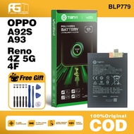 Bateri Battery Compatible For OPPO A92s/ A93 CPH2121/ RENO 4Z 5G/ RENO 4F CPH2065  BLP779  4000mAh