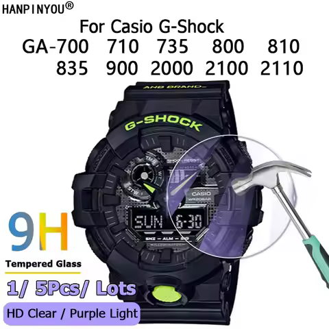 For Casio G-Shock GA-700 GA-710 GA-735 GA-800 GA-810 GA-835 GA-900 GA-2000 GA-2100 GA-2110 Tempered