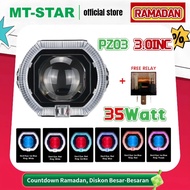 SUNMORNING MT STAR PZ03 Projector Biled Matrix X1 3 Inc & PX03 2.5 inc High Low White Body black plu