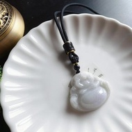 天然緬甸玉 翡翠 細糯種翡翠佛公 彌勒佛 項鍊 禮物 長輩佛像