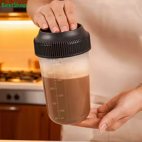 〔R〕400ML Fitness Shaker Cup For Men And Women Sports Protein Powder Milkshake Mixing Cup Health And