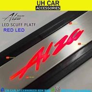 PERODUA ALZA 2022 LED SIDE SILL SCUFF PLATE DOOR SIDE STEP