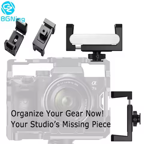 New SSD Mount Bracket Power Bank Battery Holder Cold Shoe for Samsung T5 T7 SSD SanDisk SLR Camera H