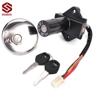 Motorcycle Ignition Switch Locks Fuel Gas Tank Cap Key Set for Suzuki GN250 GN 250 1985-2001