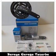 crank shimano alivio T4060 44T + bb shimano Sepeda MTB BMX SELI