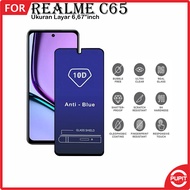 LAYAR Anti-Scratch Realme C65 C67 Tempered Glass Screen Protector Full Cover