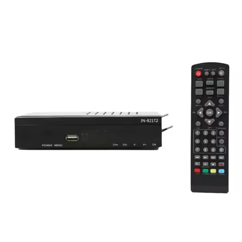 Digital Terrestrial TV Receiver JN812T2 H. 265 TDT DVB-T2 EPG TV Tuner For HD/Old TV EU Plug