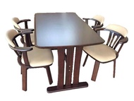 Raminthra Furniture โต๊ะกินข้าว 4ที่นั่ง เก้าอี้หมุนได้ รุ่น ลิเวียร่า ( Dining Table )