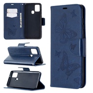 XICCI for Samsung A21S/A10/A20 A30/A50 A50S A30S/A70/A10S/A20S Phone Case Embossed Butterfly Wallet 