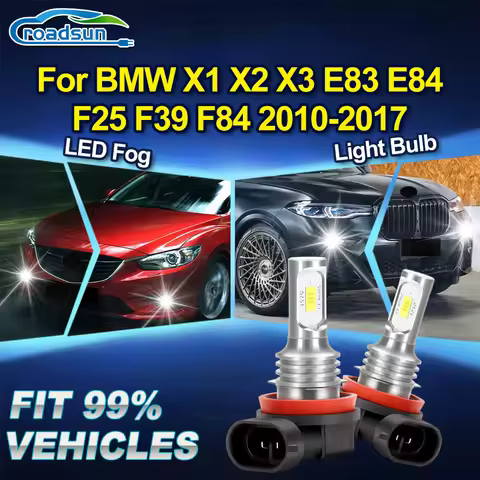 ROADSUN For BMW X1 X2 X3 E83 E84 F25 F39 F84 2010 2011 2012 2013 2014 2015 2016 2017 2X Car LED Fog