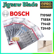Bosch Jigsaw Blade T101AO/T118A/T114D/T244D 5pcs/1Card ( 100% Original Bosch )