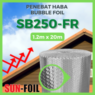 SUNFOIL SB250-FR [20M] Bubble Series Bubble Foil Aluminium Foil Penebat Haba Rumah Roofing Reflectiv