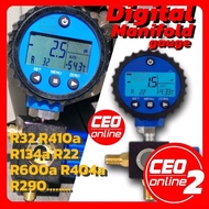 CEO 2 🇲🇾 Digital Manifold Gauge Meter Gas Aircond R32 R410a R134a R22 - Alat Aircond Repair Gas Char