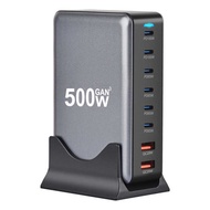 New 500W Gallium Nitride PD Charger 6C2A Multi-Function Charger 8-Port Desktop Charger Hot Product D