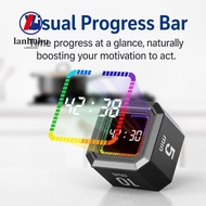 LANHUHU Digital Flipping Timer, Gravity Sensing Rechargeable Pomodoro Timer Cube,  5/10/25/40min Cus