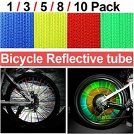 【Spot Goods】 75mm Reflector Bicycle Wheel Spoke Bike Mount Safety Warning Light Strip Tube