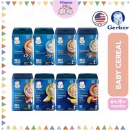 Gerber Baby Cereal Rice Single Grain Oatmeal Multigrain DHA Probiotic Liquids 6M+ Baby Porridge USB 