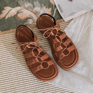 Women's Gladiator Sandals - Comfortable Cross Strap Flats for Summer | Ideal for Beach, Office & Ind