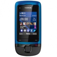 Nokia C2-05 GSM 2G non smart slide Bluetooth mobile music function button phone