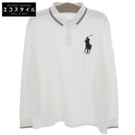 Polo Ralph Lauren 男士純棉珠地大馬標長袖 Polo 衫，白色，XXL