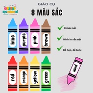 Set of 8 crayons, hard-pressed teaching aids for children GC_001