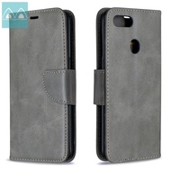 Ốp Cho OPPO A3S / A5 / A5X / A12E Da PU Sang Trọng + Ốp Lật Silicon Mềm TPU Có Khe Cắm Thẻ Ví Vỏ Túi