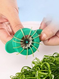 1入組韭菜切割器，廚房工具適用於切韭菜、蔬菜砍切