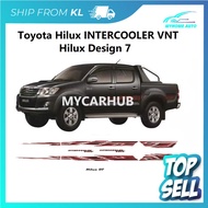 Toyota Hilux INTERCOOLER VNT Original Design Car Side Body Sticker - Hilux 7