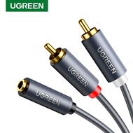 UGREEN 3.5mm Female to 2RCA Male Stereo Audio Cable Premium for Speaker TV DVD Amplifier