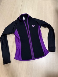 女裝泳衣長袖拉鍊保暖衣Arena  
