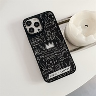 KIKI CASE.TIFY Basquiat Phone Case for iphone 14 14Plus 14Pro 14ProMax 13 13pro 13promax 12 12pro 12promax cute for iphone 11 11promax x xr xsmax mirror art phone case cute INS style anti-skid girl phone case man high-quality