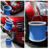 9L Multipurpose Foldable Water Bucket Car Wash Water Pail Fishing Camping Bucket 9 Liter
