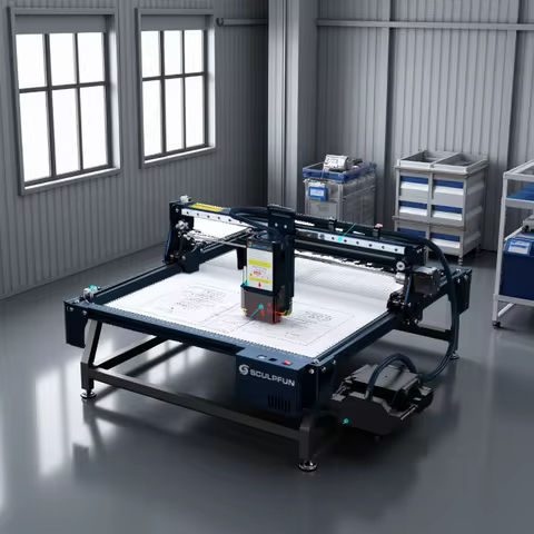 SCULPFUN S30/S30 PRO/S30 PRO MAX Laser Engraving Machine Automatic Air Assist System 5W/10W/20W Lase